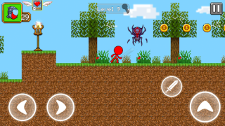 Descargar Red Stickman Parkour Fighter Aventuras para Android captura de pantalla 5
