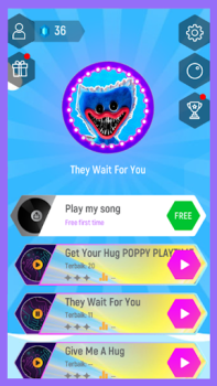 Descargar Poppy Playtime Scary Tiles Hop Música para Android captura de pantalla 2