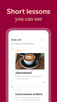 Descargar Babbel: Aprender idiomas Educación para Android captura de pantalla 3