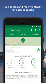 Descargar Geocaching® Salud y estado fisico para Android captura de pantalla 3
