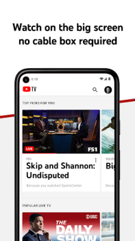 Descargar YouTube TV: Live TV & more Entretenimiento para Android captura de pantalla 3