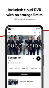 Descargar YouTube TV: Live TV & more Entretenimiento para Android captura de pantalla 4