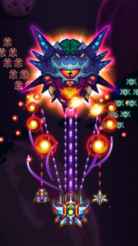 Descargar Galaxiga: Arcade 80s clásico Arcada para Android captura de pantalla 6