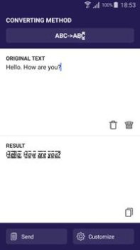 Descargar Text converter (текст символам Personalización para Android captura de pantalla 5