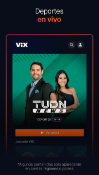 Descargar ViX: TV, Deportes y Noticias Entretenimiento para Android captura de pantalla 3