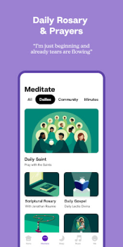 Descargar Hallow: Meditación católica Libros y referencia para Android captura de pantalla 3
