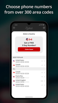 Descargar Hushed  2nd número de teléfono Comunicación para Android captura de pantalla 4