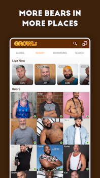 Descargar GROWLR: Gay Bears Near You Social para Android captura de pantalla 3