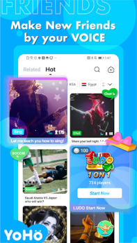 Descargar YoHo: Group Voice Chat Room Social para Android captura de pantalla 2