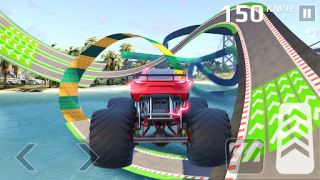 Descargar Monster Truck Stunt - Car Game Raza para Android captura de pantalla 5