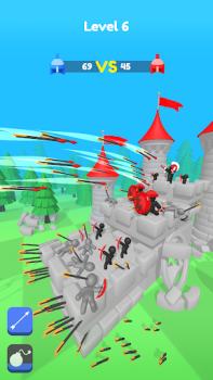 Descargar Merge Archers: Salvar la corte Arcada para Android captura de pantalla 2