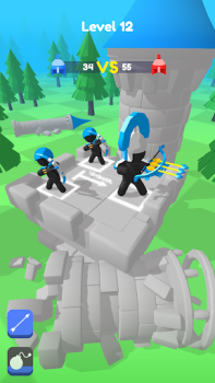 Descargar Merge Archers: Salvar la corte Arcada para Android captura de pantalla 3