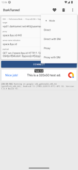 Descargar DarkTunnel - SSH DNSTT V2Ray Herramientas para Android captura de pantalla 4