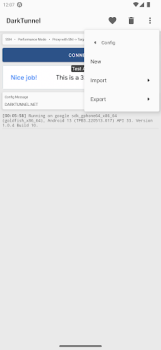 Descargar DarkTunnel - SSH DNSTT V2Ray Herramientas para Android captura de pantalla 5