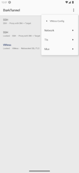Descargar DarkTunnel - SSH DNSTT V2Ray Herramientas para Android captura de pantalla 6