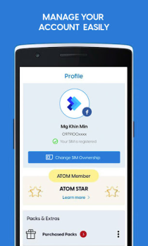Descargar ATOM Store, Myanmar Comunicación para Android captura de pantalla 3