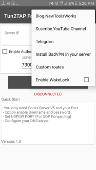 Descargar Tun2TAP Socks/HTTP to VPN Herramientas para Android captura de pantalla 4