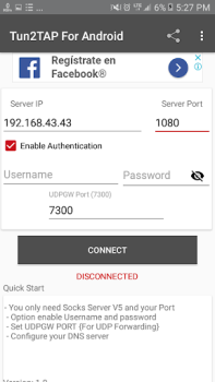 Descargar Tun2TAP Socks/HTTP to VPN Herramientas para Android captura de pantalla 7