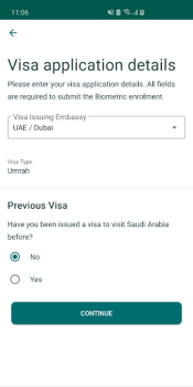 Descargar Saudi Visa Bio Viajes para Android captura de pantalla 3
