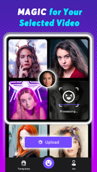 Descargar Facemega:Face magic changer AI Editores y reproductores de video para Android captura de pantalla 3