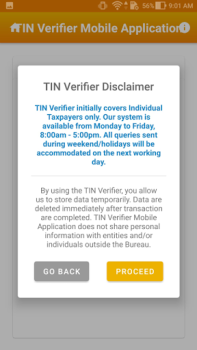 Descargar TIN Verifier Application Finanzas para Android captura de pantalla 2