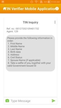Descargar TIN Verifier Application Finanzas para Android captura de pantalla 4