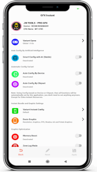 Descargar JM TOOLS Pro GFX For Any Games Herramientas para Android captura de pantalla 3