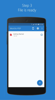Descargar Word to PDF Trabajo para Android captura de pantalla 4