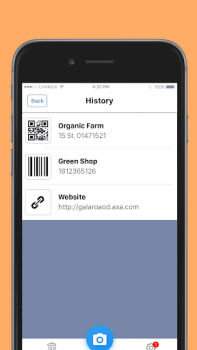 Descargar Lector de codigo QR Trabajo para Android captura de pantalla 5