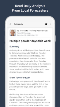 Descargar OpenSnow: Weather & 3D Maps Clima para Android captura de pantalla 4