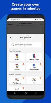 Descargar Kahoot! - Juega y crea quizzes Educación para Android captura de pantalla 4