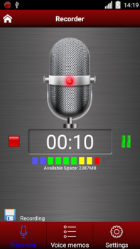 Descargar grabadora de voz Música y audio para Android captura de pantalla 3