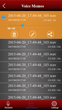 Descargar grabadora de voz Música y audio para Android captura de pantalla 6