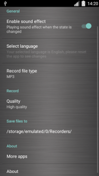 Descargar grabadora de voz Música y audio para Android captura de pantalla 7
