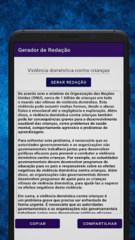 Descargar Gerador de Redação Educación para Android captura de pantalla 2