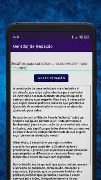 Descargar Gerador de Redação Educación para Android captura de pantalla 3
