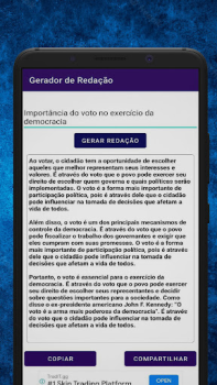 Descargar Gerador de Redação Educación para Android captura de pantalla 4