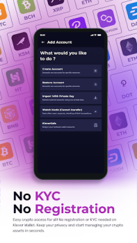 Descargar Klever Wallet: Bitcoin, Crypto Finanzas para Android captura de pantalla 6