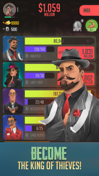 Descargar Idle Thieves - Mafia Tycoon Simuladores para Android captura de pantalla 3