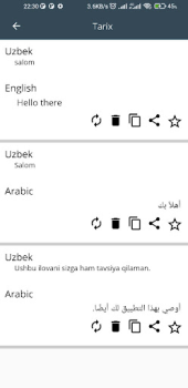 Descargar O'zbekcha-arabcha tarjimon Educación para Android captura de pantalla 5