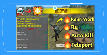 Descargar ffh4x mod menu for fire Juegos de mesa para Android captura de pantalla 2