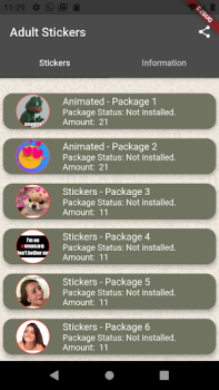 Descargar Sex Stickers Comunicación para Android captura de pantalla 2