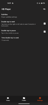 Descargar HB Video Player Editores y reproductores de video para Android captura de pantalla 3