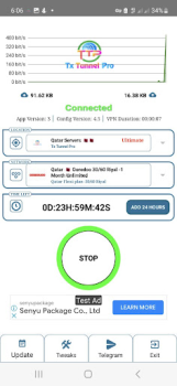 Descargar Tx Tunnel Pro - Super Fast Net Herramientas para Android captura de pantalla 3