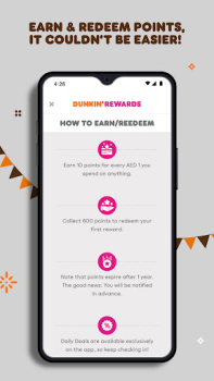 Descargar Dunkin' UAE - Rewards & Deals Comida y bebida para Android captura de pantalla 5