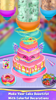 Descargar Unicorn Cake Maker-Bakery Game Juegos de aprendizaje para Android captura de pantalla 6