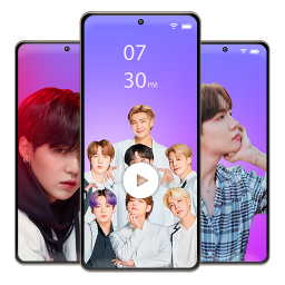 Logotipo BTS Video live wallpaper 3D