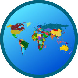 Logotipo Provincias de mundo. Imperio.