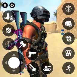 Logotipo Juegos de Pistolas y Armas 3D