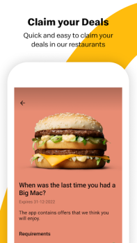Descargar McDonald's® España Comida y bebida para Android captura de pantalla 4